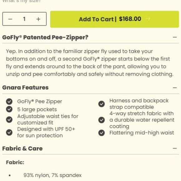 Gnara Go There / SheFly Black Hiking/Outdoor Pants - Size 4 - Picture 16 of 17